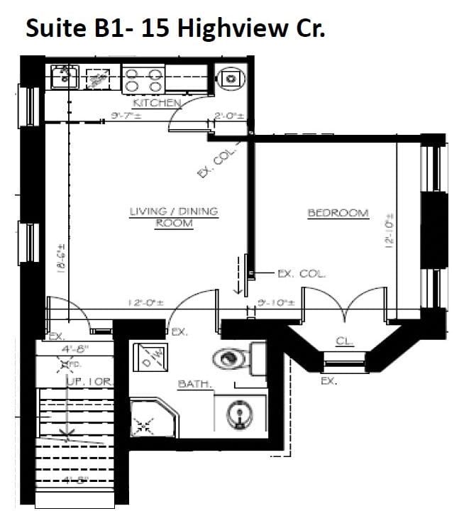 Suite B1-15 Highview FLOORPLAN