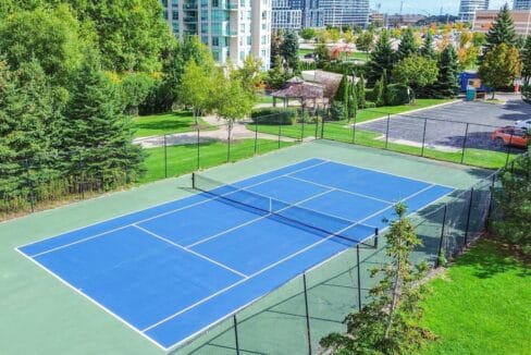 Tennis Court with condo 2